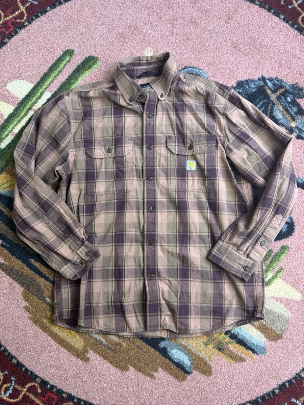 CARHARTT PLAID BUTTON UP SHIRT
